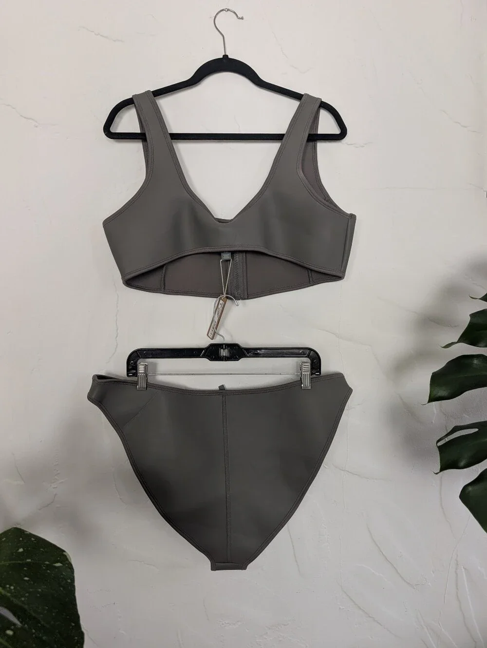 Skims Scuba Swim Gray Chalk 3X Neoprene Bikini